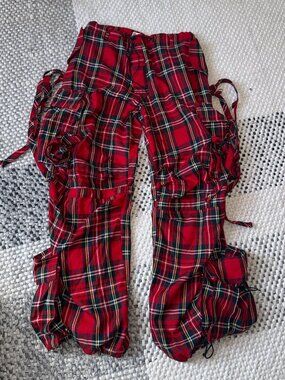 Vintage Plaid Baggy Pants